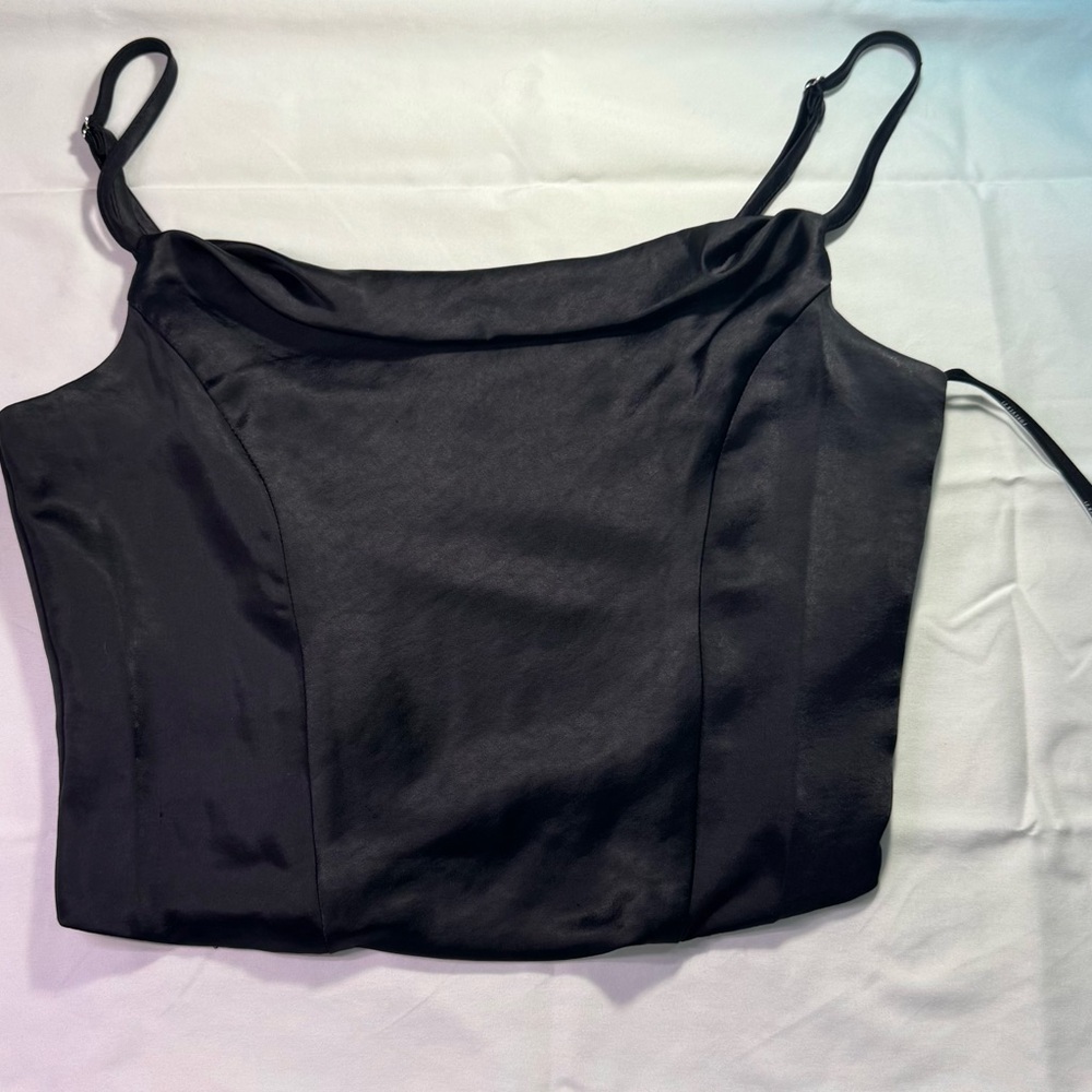 Forever 21 Black Fitted Camisole Top